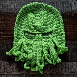 Crochet Knit Old Chum Cthulhu Beanie ~ Adult Size ~ BNIP